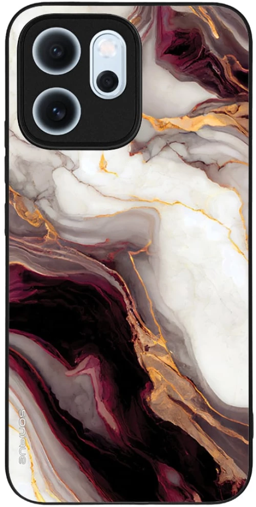 Θήκη Sonique Marble Series για Oppo Reno14 F 5G Μπορντώ