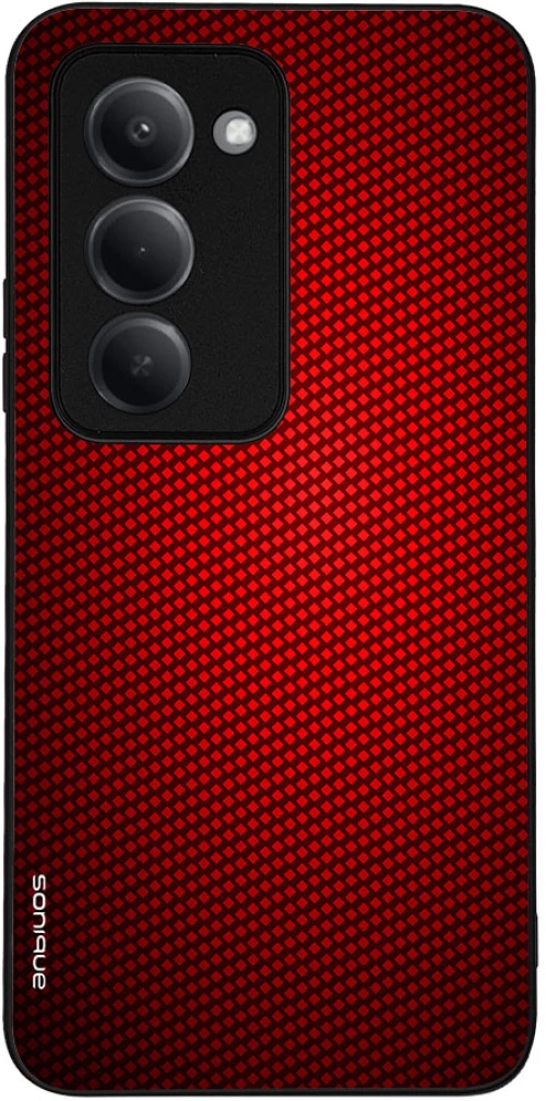 Θήκη Sonique Carbon Series για Xiaomi Redmi 15 4G / Redmi 15 5G Κόκκινο
