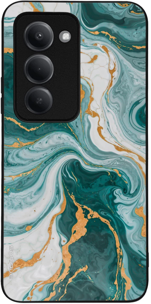 Θήκη Sonique Marble Series για Xiaomi Redmi 15 4G / Redmi 15 5G Πράσινο 01