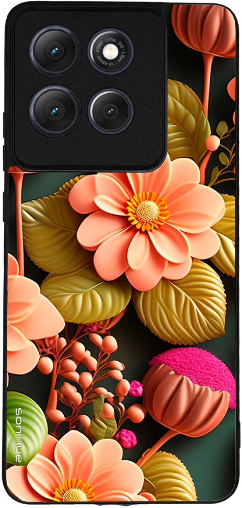 Θήκη Sonique 3D Flower Series για Motorola Moto G86 5G Σομόν