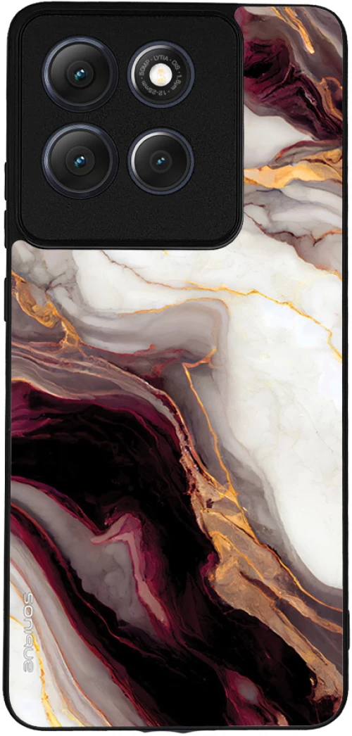 Θήκη Sonique Marble Series για Motorola Moto G86 5G Μπορντώ