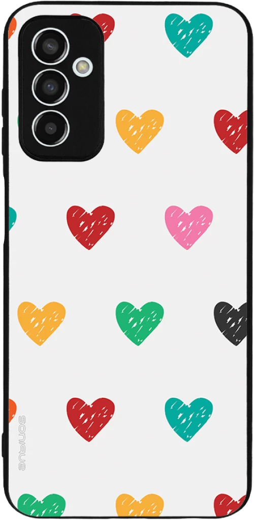 Θήκη Sonique Heart Series για Samsung Galaxy M13 4G Λευκό 02