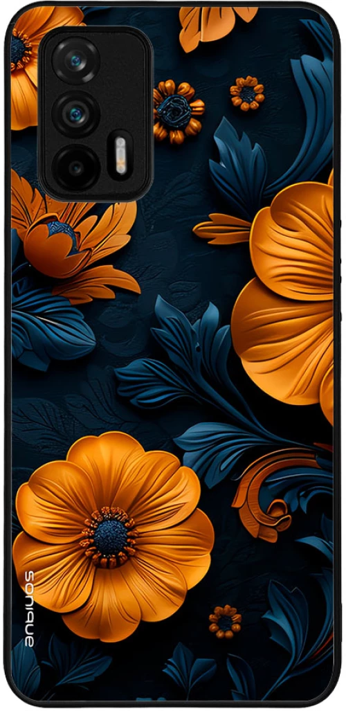 Θήκη Sonique 3D Flower Series για Realme GT 5G Πορτοκαλί 01