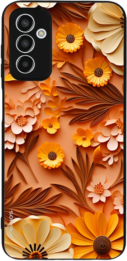 Θήκη Sonique 3D Flower Series για Samsung Galaxy M13 4G Πορτοκαλί