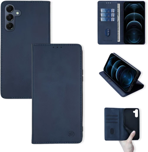 Θήκη Πορτοφόλι Vintage Magnet Wallet Sonique Samsung Galaxy A16 4G / Galaxy A16 5G Μπλε Σκούρο