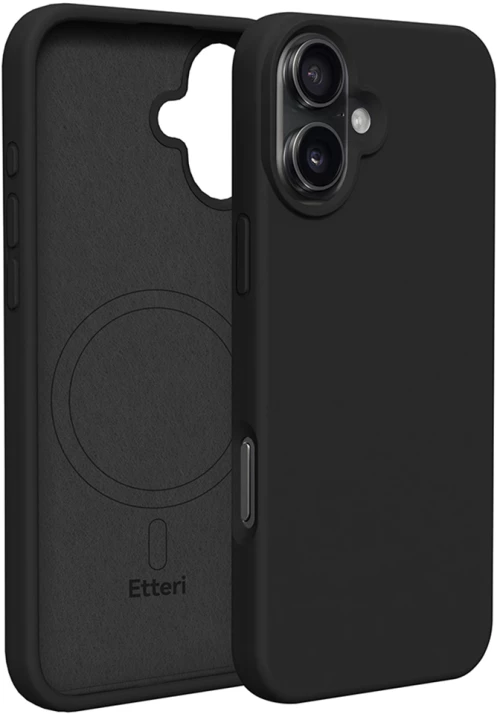 Etteri silicone mag case for iphone 16 6,1" black