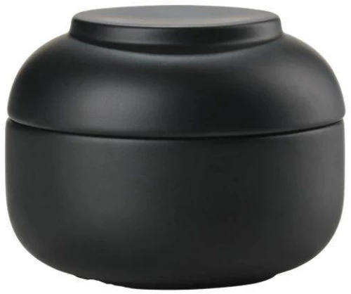 Zone Denmark Δοχείο Αποθήκευσης 10x7.5 εκ.,  Stoneware  Sensu Black 34928