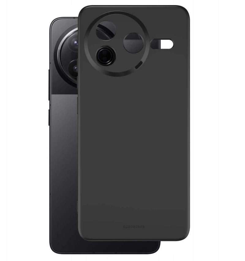 Θήκη Xiaomi Poco F7 Pro Spacecase Silicone Case Σιλικόνης - Black (5905719119188)