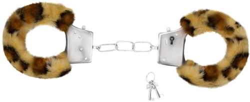 Χειροπέδες με Γούνα Crushious Love Cuffs Λεοπάρ