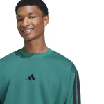 Ανδρικό Φούτερ Adidas Essentials 3 Stripes Sweatshirt Πράσινο  Πράσινο
