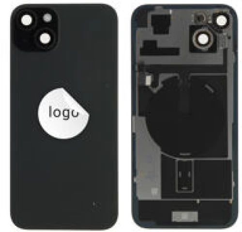 For iPhone/iPad (AP15PL0024BPG-B) Back Glass (Pulled B) - Black, For iPhone 15 Plus