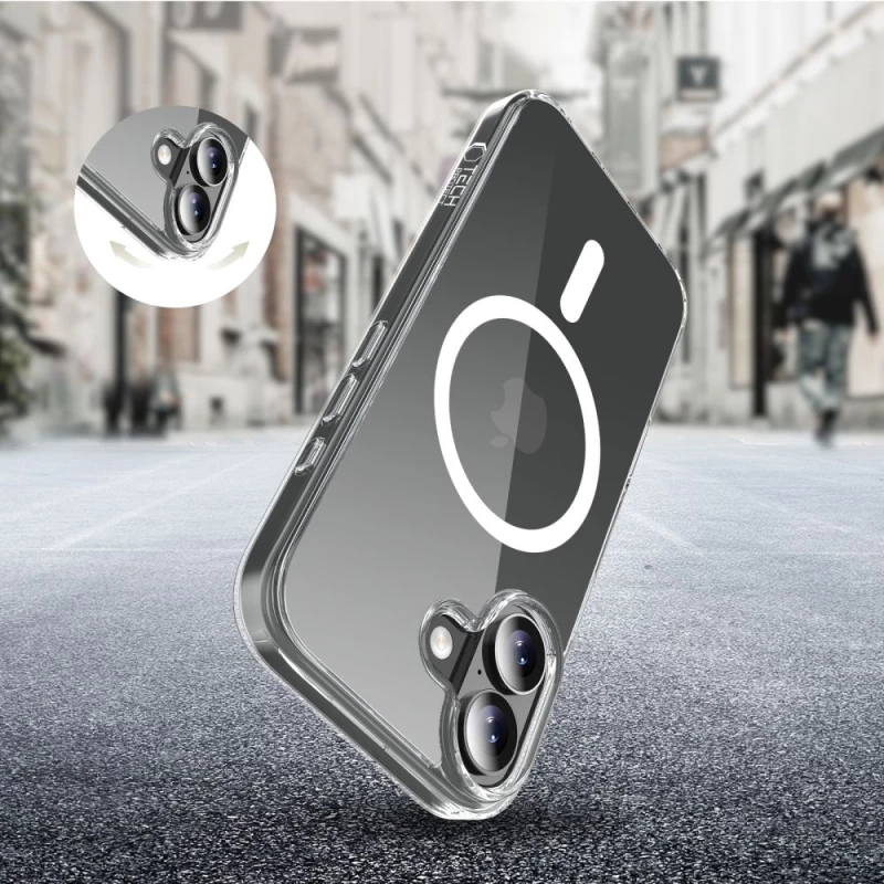 Tech-Protect FlexAir Hybrid MagSafe Case for iPhone 17 - Clear