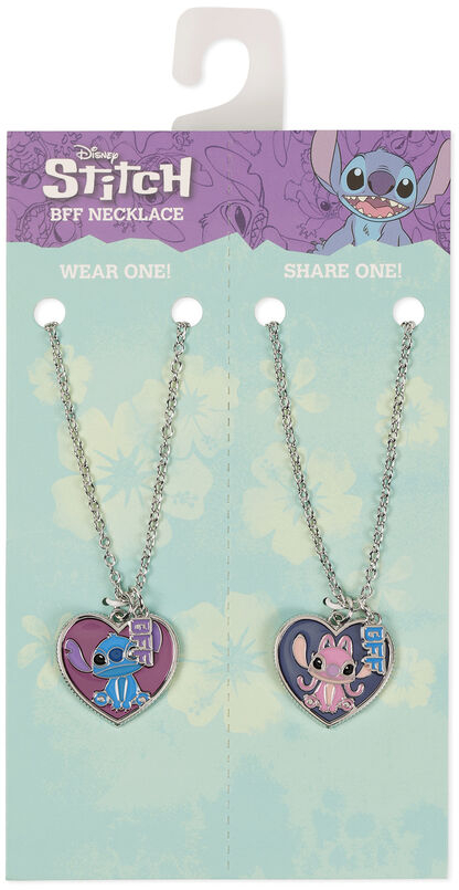 Disney Angel & Stitch Set 2 necklaces