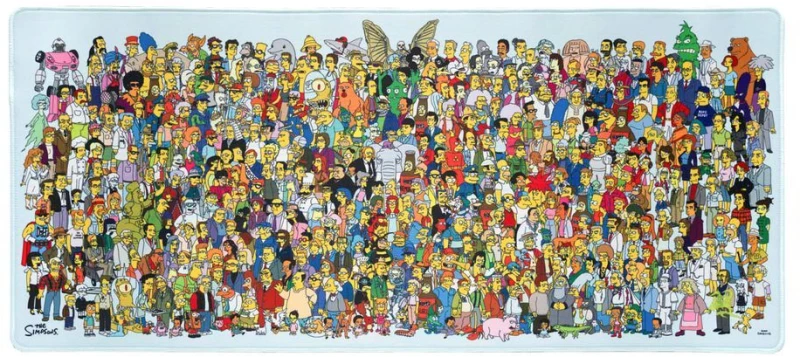 The Simpsons gaming desk mat