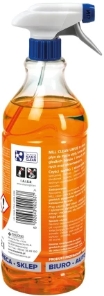 Mill Clean Wash liquid for cleaning windows, glass, mirrors, tiles with orange scent 1.22 L