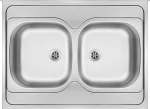 2-bowl steel sink - overlay