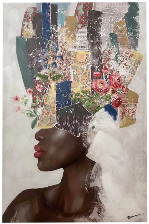 Πίνακας σε καμβά Drenia I Inart 80x3x120εκ 301-000027