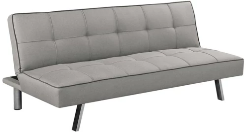 KAPPA Καναπές - Κρεβάτι Σαλονιού - Καθιστικού, Ύφασμα Ανοιχτό Γκρι