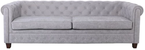 CHESTERFIELD Newport Kαναπές 3Θέσιος Σαλονιού - Καθιστικού, Ύφασμα Antique Look Γκρι