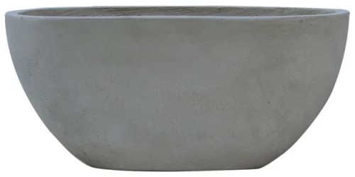 FLOWER POT-4 Cement Grey 56x27x26cm