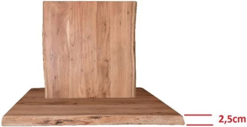 LIZARD-W Slim Επιφάνεια Τραπεζιού, Ξύλο Ακακίας Φυσικό