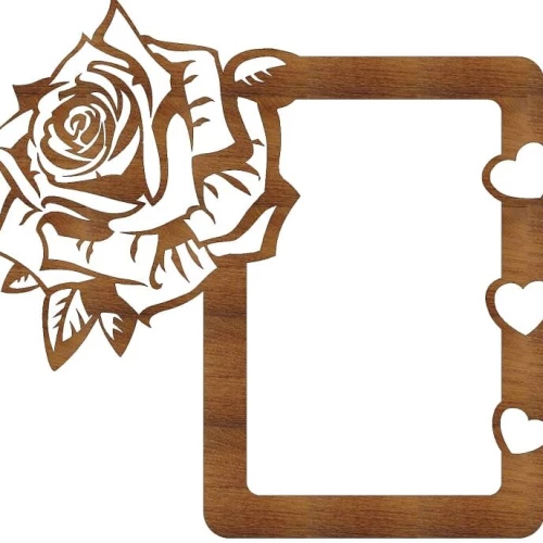 Intra απο ξύλο plywood 3mm-4mm πάχος – ξύλο Κορνίζας Φωτογραφιών Love Rose 30x35 cm INTRAVECTRY-MY554868