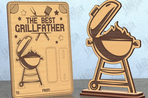 Intra απο ξύλο plywood  Χρώμα wenge 3mm-4mm πάχος - Κάρτα για τη γιορτή του πατέρα | Ευχετήρια κάρτα | Δώρο Δίασταση 10x15 cm INTRAFABR-24436057