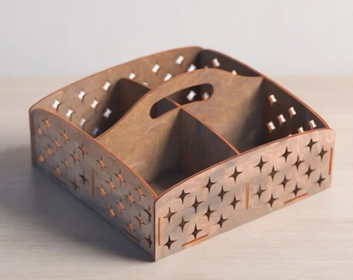 Intra απο ξύλο plywood 3mm-4mm πάχος – Δίσκος σερβιρίσματος 4 διαμερισμάτων με ξύλο λαβής 12x15 cm INTRAVECTRY-MY560172