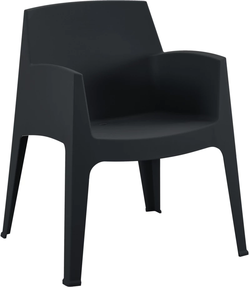 ΠΟΛΥΘΡΟΝΑ ΠΟΛΥΠΡΟΠΥΛΕΝΙΟΥ SLEEK HM6370.02 ΜΑΥΡΗ 57x56x82,5Υεκ.