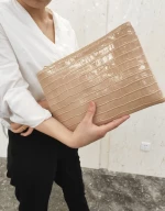 Γυναικεία Τσάντα Φάκελος WBC384-Μπεζ