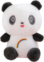 Λούτρινο Αρκουδάκι Panda KID904-Λευκό