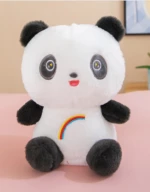 Λούτρινο Αρκουδάκι Panda KID904-Λευκό