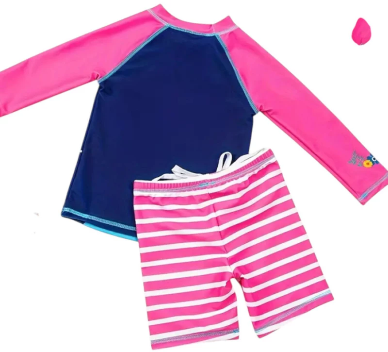 Blue-Pink Unicorn, Σετ Μαγιό και Καπέλο UPF50+ Queen Mother