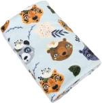 Σιέλ Βελουτέ Minky-Fleece Κουβέρτα Διπλής Όψης, Wild Animals