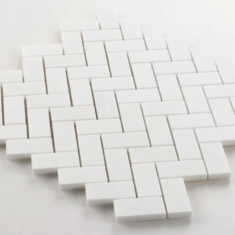Ivy Space 28.7x28.7cm Πλακάκι Herringbone Thassos Mini Ανάγλυφο