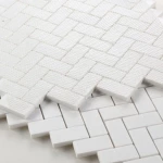 Ivy Space 28.7x28.7cm Πλακάκι Herringbone Thassos Mini Ανάγλυφο