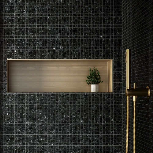 Ivy Space 30.5x30.5cm Πλακάκι Square Black Argo Ματ