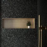 Ivy Space 30.5x30.5cm Πλακάκι Square Black Argo Ματ