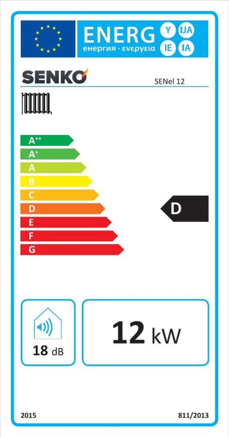 Ηλεκτρικός Λέβητας 12 kW Μονοφασικός SENel Λευκό