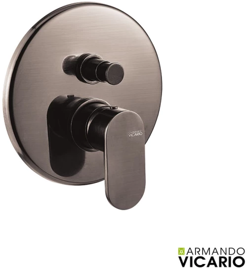 Μίκτης Εντοιχισμού 2 Εξόδων Slim Vicario Black Brushed