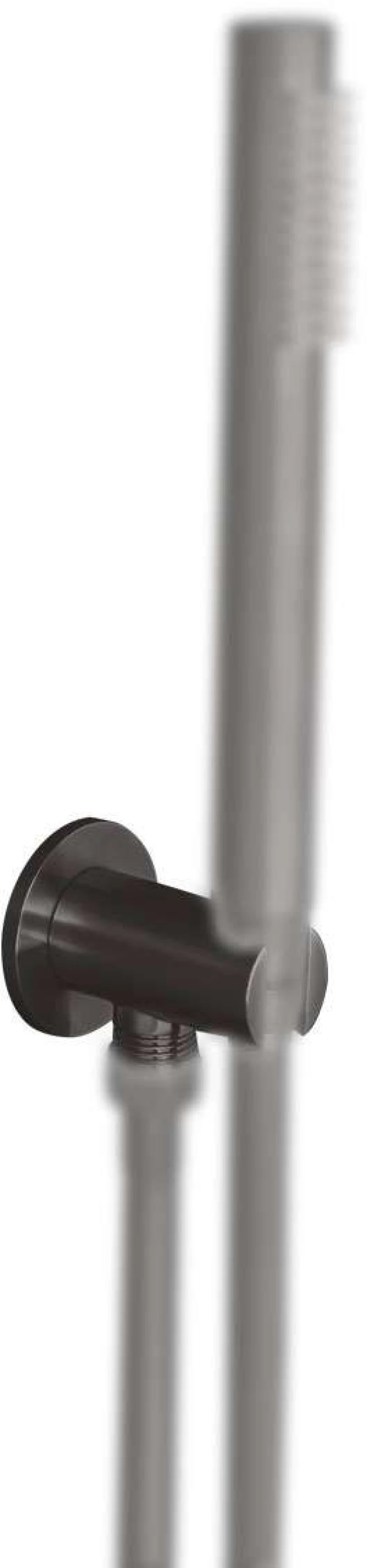 Παροχή Νερού με Στήριγμα Τηλεφώνου AISI316 Inox PVD Black Brushed