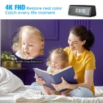 A211 4K Κρυφή Κάμερα Wi-Fi σε Ψηφιακό Ρολόι – Μαύρο