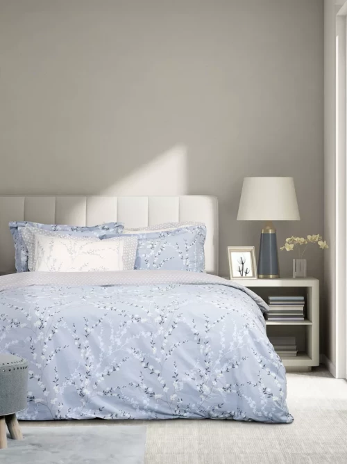 Σετ Σεντόνια Inverno Μπλε Υπέρδιπλα (2 x 240x260 + 2 Μαξιλαροθήκες Oxford 4 πλευρών 52x72+5)