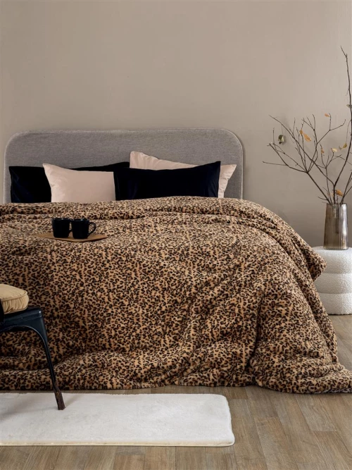 Κουβερτοπαπλωμα Υπερδιπλο Deva Beige 220x240 Palamaiki      - ΥΠΕΡΔΙΠΛΟ 220 x 240