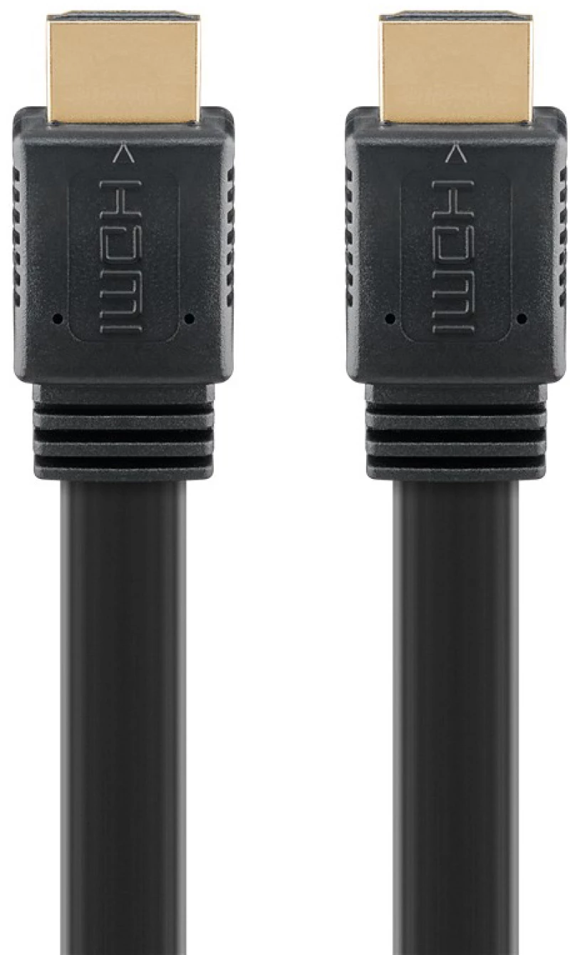 GOOBAY καλώδιο HDMI 77134 με Ethernet, flat, 8K/60Hz, 48 Gbps, 1.5m, μαύρο