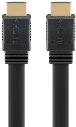 GOOBAY καλώδιο HDMI 77134 με Ethernet, flat, 8K/60Hz, 48 Gbps, 1.5m, μαύρο