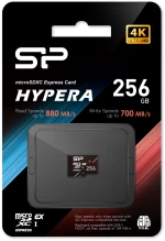SILICON POWER κάρτα μνήμης microSDXC Express Hypera, 256GB, PCIe Gen 3x1, C10 UHS-I U3 A1 V30