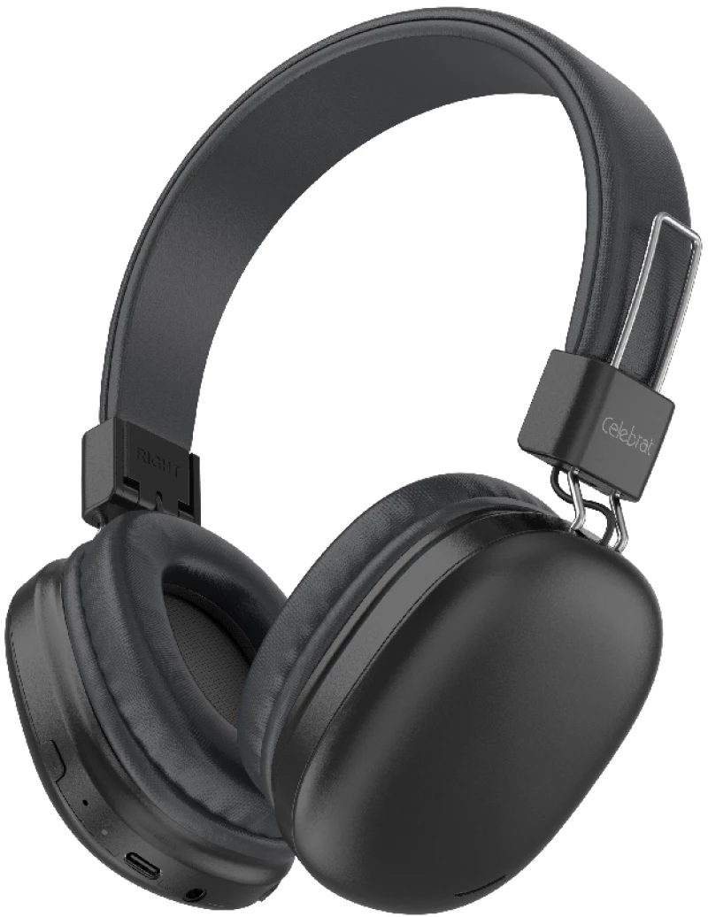 CELEBRAT headphones A42, ασύρματα & ενσύρματα, 40mm, 300mAh, μαύρα