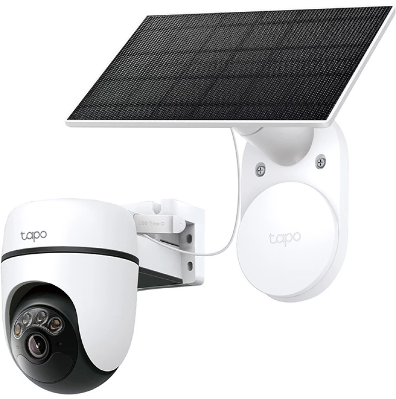 TP-LINK smart ηλιακή κάμερα Tapo C610 KIT, 2K/3MP, WiFi, PTZ, SD, IP65, EU/1.0