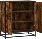 vidaXL Sideboard Καπνιστή βελανιδιά Κατασκευασμένο ξύλο και μέταλλο